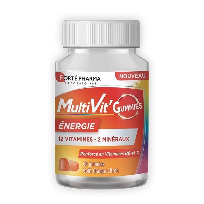 MultiVit' Energie, 60 gummies  Forte pharma - Parapharmacie Boticinal