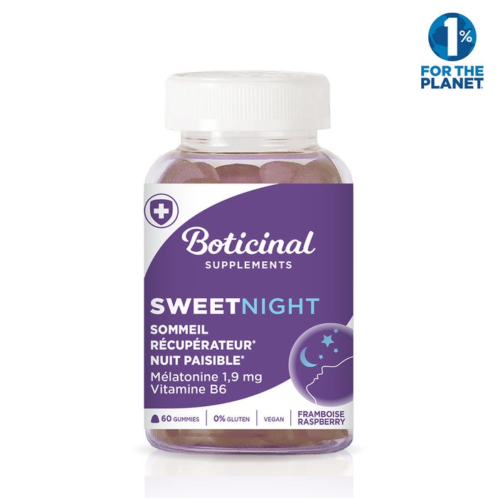 Sweet Night - Sommeil Récupérateur, 60 gummies  Boticinal Laboratoire -  Parapharmacie Boticinal