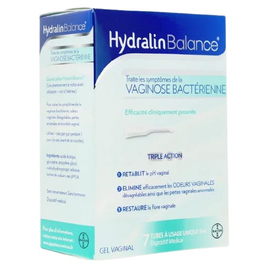 BALANCE - Gel Vaginal, 7 unidoses  Hydralin - Parapharmacie Boticinal