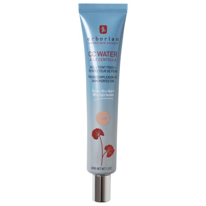 CC WATER - Gel Teint Frais Perfecteur de Peau - Teinte Claire - Peaux Sèches, 40ml | Erborian - Parapharmacie Boticinal