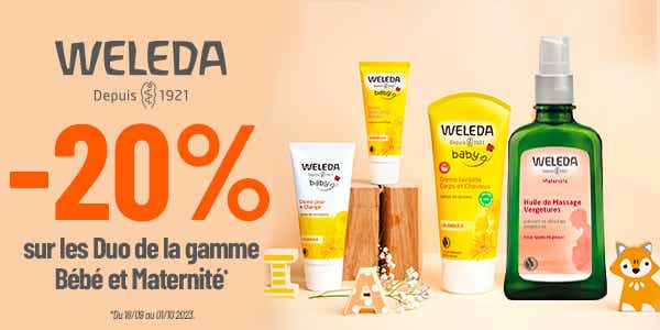 WELEDA MATERNITÉ Huile de Massage Vergetures - 2x100ml